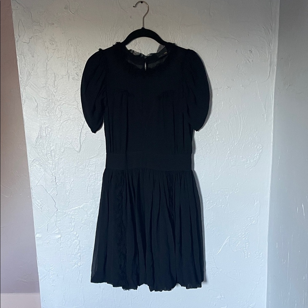 Fendi Black Whimsigoth Dark Academia Witchy Goth Romantic Romantasy Bubble Dress - Picture 12 of 15